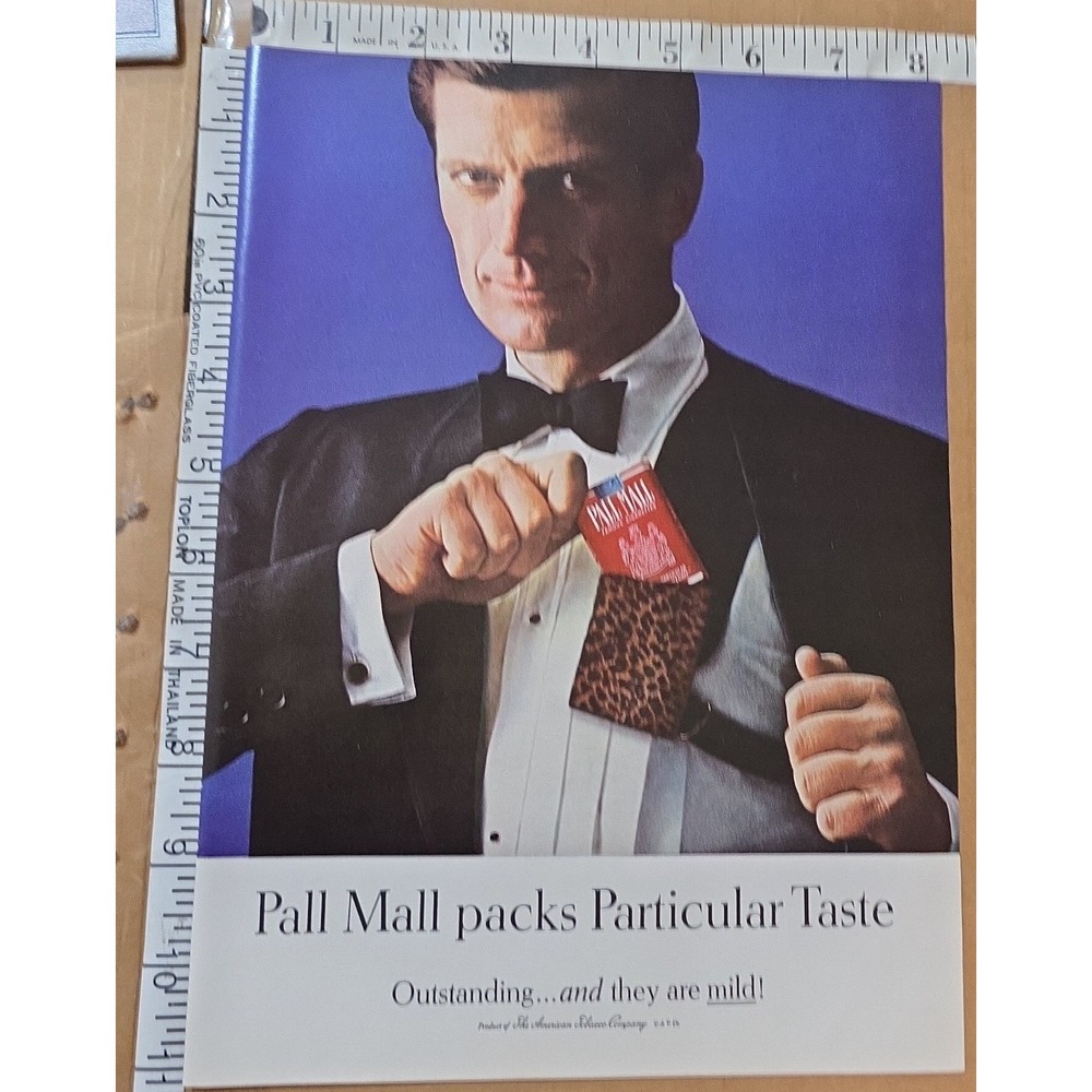 1964 & 1968 Pall Mall Cigarettes Print Ads